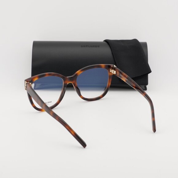 Saint Laurent SLM97 003 Square Eyeglasses - Havana 54mm - Picture 4 of 11